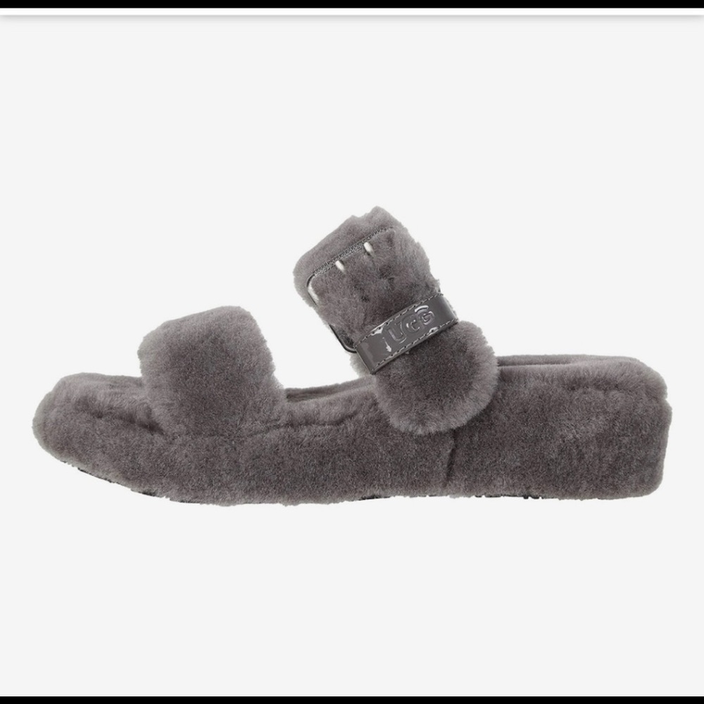 Nwot Ugg Fuzzy Yeah Slides - image 3